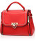 NICOLE & DORIS Damen Handtaschen Klein Tasche Elegante Frauen Umhängetasche Designer Schultertaschen PU Leder Messenger Bag Tragetasche Damen mit Abnehmbar Schultergurt Rot