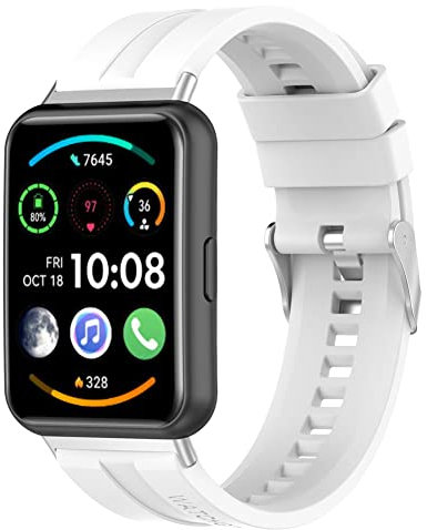 Tyogeephy Correa Compatible con Huawei Watch Fit 2 Silicona Correa Reemplazo Sport Pulsera Compatible con Huawei Watch Fit 2 Muñequera