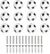 JINTANG 12PCS Football Cartoon Knobs,Cabinet knobs for Children,with 2 Sizes Screws,Cartoon Cupboard Knobs Cabinet Door Knobs Furniture Handles are Used for Drawers,cabinets and wardrobes