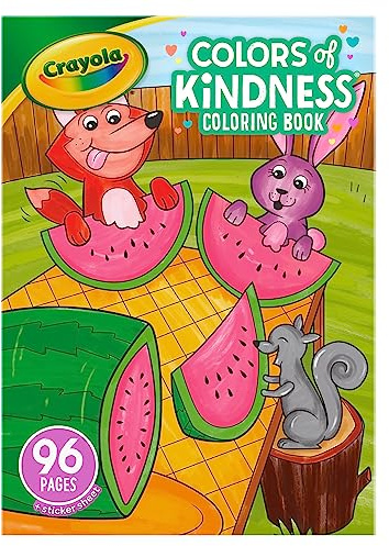 CRAYOLA Colours of Kindness Colouring Book (48 Pages) - Colours and Images That Represent Good Feelings | Ideal for Kids Aged 3+