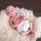 Farious 46CM Realistic Full Silicone Baby Doll,Reborn Baby Dolls, Toy, And Collectible.Bald Boy 026
