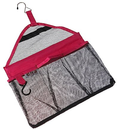 Alipis Duschtasche Netz-Duschtasche Hängende Duschablage Rosige Aufbewahrungstasche Dreieckige Duschtasche Duschablage