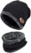 Chapeau d'hiver pour Hommes Ensemble Homme et Femme Chapeaux d'hiver Chauds, Bonnet Chapeau Écharpe Ensemble, Tour de Cou Doublure Polaire Tricoté