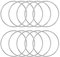 KALIONE Metallringe zum Basteln 10 Stück 12cm Silber Metallringe Metall Ringe Deko für Traumfänger Ring, Makramee Ring, Wickeltechnik, Floristik,Hochzeitskranz,Hoops
