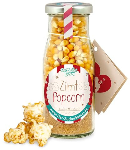 DIY Zimt Popcorn zum Selbermachen – süßer Snack zum Filmeabend und Geschenk-Idee zu Weihnachten, perfekt für den selbstgemachten Adventskalender