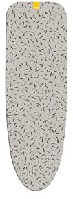 Joseph Joseph Housse de Table à Repasser 135 x 45 cm, 100% Coton, Facile à Changer, pour Planche Glide Max, Beige/Noir