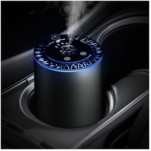 SALKING Aroma Diffuser, Intelligenter Auto Lufterfrischer mit Ätherische Öle, Tragbarer Kabellos Aromatherapie Diffusor mit Akku, Einstellbare Konzentration, Automatisch Power- Off für Auto/Zuhause