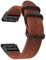 AireWiki Leder Armbänd Kompatibel mit Garmin Fenix 6S Pro/Fenix 6S Sapphire/Fenix 6S Solar Armband Rundschnalle Für Damen Herren Echte Ersatzband mit Uhrenarmband (1)