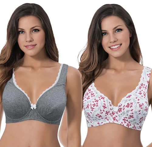 Curve Muse Soutien-Gorge Armatures Non doublé-x2-Dark Grey,White Print-100F
