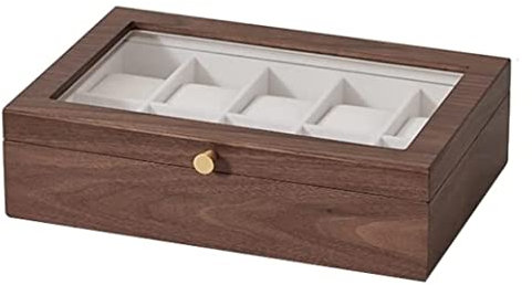GOOPEEG Scatola Porta Orologi 10 Slot Watch Box Watch Case Display Organizer Boxes Gioielli Orologi Case Men Storage Boxes Watch Box Porta Orologi