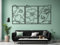 VAILLA ® 3er set Blumen Wanddeko, Blume Wanddekoration aus Holz, Wandbilder Home Dekoration, 3D Wall Art, Große Wand Deko, Bilder für Schlafzimmer, Wohnzimmer und Küche (Blumen 4)