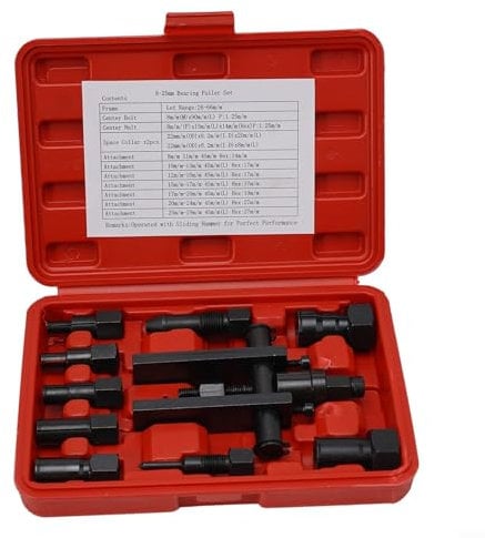EpheyFIF 10 Stück Blindlager Abzieher Set, Motorrad Innenlager Auszieher Kit Lager Abzieher Motorrad Lager Demontage Werkzeug Abzieher mit Box Set