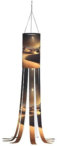 Decoración de Halloween voladora del desierto del Sahara - Calcetines colgantes de 9 colas para jardín, terraza, jardín, pasillo, césped