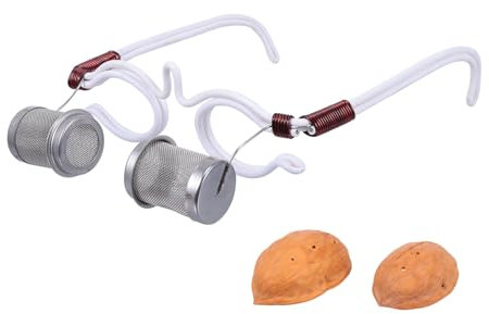 minkissy 5 Pièces Dispositif De Moxibustion Oculaire Myope Outil Montures De Lunettes Noix D'acupuncture Des Yeux Porte-moxas Article Masseur De Moxa Pour Les Yeux Blanche Fer Forgé