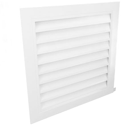 Fafeicy Cubierta de Ventilación de Aire de Retorno de Rejilla Fija de Aleación de Aluminio de 350x350 Mm para Aire Acondicionado Central