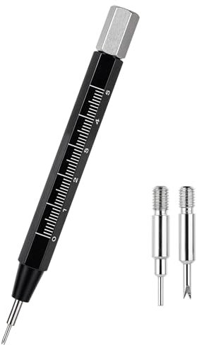 Apausvcm Uhrenarmbandreparaturwerkzeug,Federstegwerkzeug Uhrenarmband Werkzeug,Uhrenwerkzeug Armband mit Lineal,Reparatur Hebel für Uhrenzeiger,zum Einstellen Entfernen Ersetzen von Uhrenarmbändern