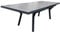 Gardissimo Ausziehtisch Solido 185/245 x 100 cm, Gartentisch ausziehbar Esstisch Tisch Aluminium Keramik Wetterfest Outdoor anthrazit