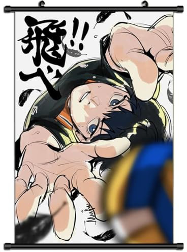 BIEGMAI Haikyuu Poster, Gemälde, Stoff, hängende Rolle, Wandkunst, Anime-Poster, Haikyuu-Merch, Schlafzimmer, Heimdekoration (Typ 15, 40 x 60 cm, 1)