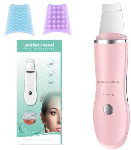 Anluomania Peeling Ultrasónico Facial, Skin Scrubber, Limpiador Facial, Limpiador de Poros, Espatula para Limpieza Facial 3 Modos, USB Recargable, para Limpieza Profunda Eliminar Puntos Negros