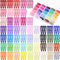 150 Stück Haarklammer,50 Bunt Farben Haarspangen Damen,Funtopia 5cm Haarklammern Set mit Aufbewahrung Kasten,Rutschfest Metall Haarklammer Feines Dickes Dünnes Haar,Hair Clip für Damen Mädchen Kinder
