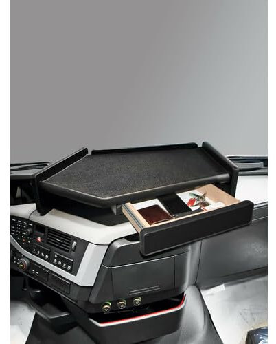 Peritus Inox Armaturenbretttisch Mitte mit Schublade – ohne Monitor passend für Volvo FH4/FH5