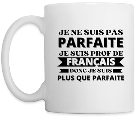 Spreadshirt Cadeau Prof De Français Professeur Mug Blanc