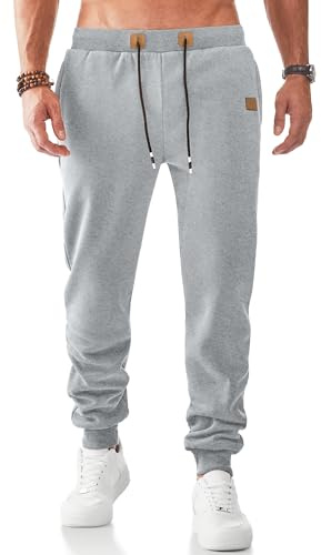 JMIERR Jogginghose Herren Warme Gefütterte mit Taschen | Hosen,Jogger,Trainingshose,Freizeithose,Sporthose,Sweathose ,Fitness,Klassische,Elastischer Bund mit Kordelzug,Vielseitig