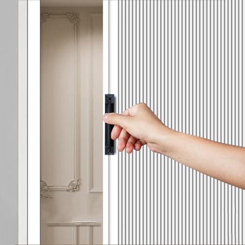 Porta a Soffietto Porta a Fisarmonica Pieghevole per Interni Senza Trapano, Divisori Pieghevoli con Maniglia, Cancello a Fisarmonica in Tessuto Non Tessuto per Armadio(23x39in (58.5x100cm))