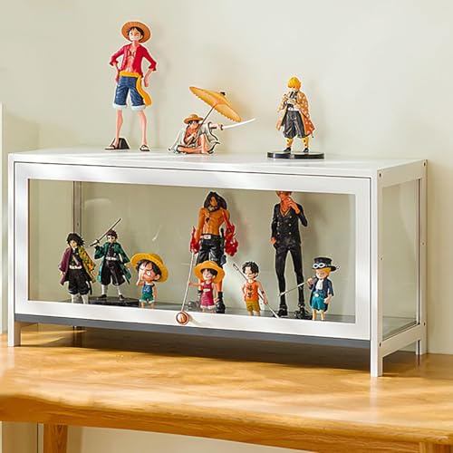 JFBLSD Freistehende Vitrine mit Acryltüren, konzipiert zur schützenden Aufbewahrung von Sammlerstücken, Figuren, Puppen und Büchern; geeignet für Wohn- und Schlafzimmer.(1 Door 70cm)