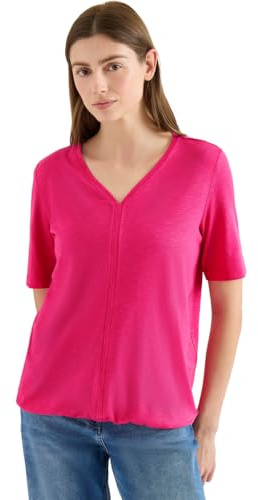 Kurzarm T-Shirt im Tunika-Look