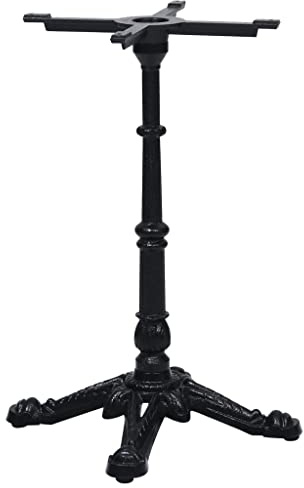 HFXHIJXQ Support de table de bistrot noir 52 x 52 x 72 cm en fonte stable Pieds de meubles industriels pour salle à manger, café, cuisine, balcon