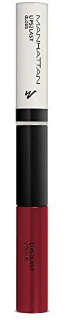 Manhattan Lips2Last Colour&Gloss – Lippenfarbe und Lipgloss in einem – Farbe Scarlet Red 45L – 1 x 8ml