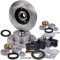 BESTPRICE Bremsenset Hinterachse inkl. Bremsscheiben Ø 245 mm Voll + Bremsbeläge hinten + Radlagersatz mit ABS-Ring, Kompatibel mit AUDI A4 B5 (8D2), A4 B5 Avant (8D5)