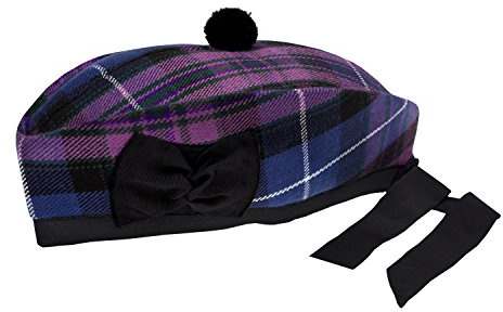Glengarry-Mütze aus 100 % Wolle mit Stolz von Scotland