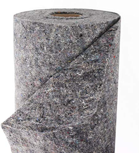 Non-tissé de bassin Aquagart I Sous-couche de 2 m de large pour votre piscine I Protection de sol pour votre liner de bassin I Non-tissé de protection de sol perméable à l'eau (60 m, gris 300 g 2 m de large)