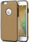 moex® Premium Silikonhülle mit Textil Applikationen passend für iPhone 6s Plus / 6 Plus | Für besten Grip - Flexibel, Schlank und Stylisch, Beige Schwarz