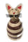 Exner Zaunhocker Pfostenhocker Metall-Figur 22 cm Katze braun