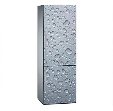 Stickers Fridge Wrap Cover for Vinyl Texture Refreshing Grey Imitation Several Sizes 200 x 70cm | Strong Adhesive and Easy Application | Decorative Adhesive Sticker with Smart Design