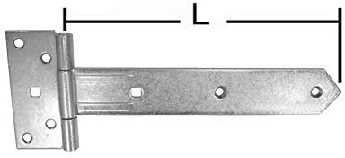 Pollmann Baubeschläge 1124400 Kreuzgehänge leicht, 400 mm, hell verzinkt, 2 Stück