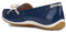 Geox D Vega Moc B, Mocassini Donna, Blu/Beige (Blue/Skin), 40 EU
