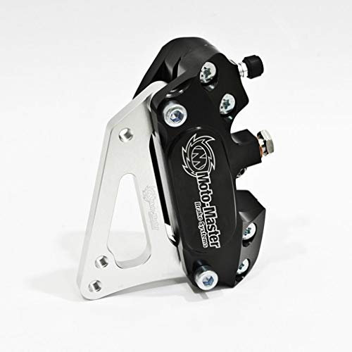 Bremssattel Moto-Master Supermoto 4-Kolben inkl Adapter 320 +Bremsbeläge Kompatibel mit/für KTM EXC-F 350 4T 2012-2018 vorne