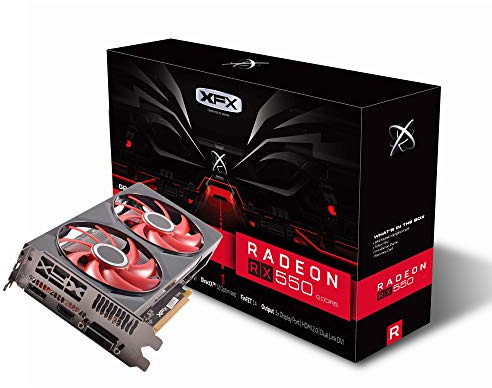 XFX Radeon RX 550 4GB DDR5 Double Dissipation Graphics Card RX-550P4PFG5