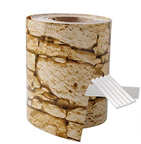 Laneetal Rollo de Cintas de protección Visual de PVC 70x0,19 m Tiras de Privacidad y Pantallas de Jardín Balcón Resistente UV y al Viento con 25 Clips de Fijación Arena