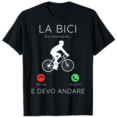 La Bici sta chiamando regalo per ciclista MTB bicicletta Maglietta
