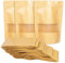 100 Pcs Papierbeutel Braun, Papierbeutel Braun Wiederverwendba, Papiertüten Klein die Tee Halten Können, Zum Verpacken von Lebensmitteln, Tee, Nudeln, Snacks usw (Braun)