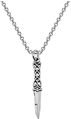 Outlander Inspired Jewelry Silver Celtic Dagger Necklace Scottish Pendant Necklace Scotland Jewelry