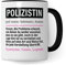 Tasse Polizistin lustig, Polizistin Geschenk Beruf, Spruch Kaffeebecher Polizistinnen Geschenkidee, Beruf Polizei Kaffeetasse Teetasse Becher