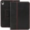 Casemade Real Leather Case Compatible with iPad Mini 7 (A17 Pro) / 6th Gen (2021) - Full-Grain Leather Cover, Auto Sleep/Wake, Dual Stand Position (Black)