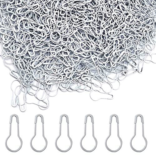 Yosawo 500Stück Sicherheitsnadeln Calabash Pin Kürbis Pins für Stricken Maschenmarkierer DIY Fertigkeit-Herstellung (Weiß)