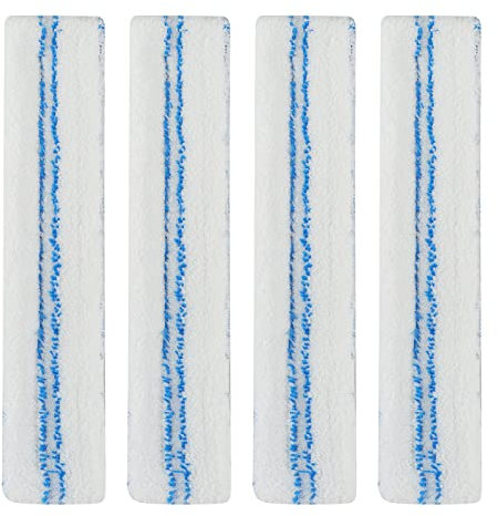 4 Stück Ersatzbezug Mikrofaser Fensterreiniger-Bezug Kompatibel mit Leifheit Fensterwischer Window und Frame Cleaner L, 32cm Mikrofaser Wischbezüge